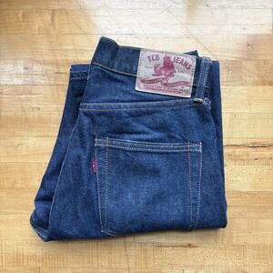 TCB 505 Selvedge Denim Jeans Size 28 Made In Japan Mens 28x29